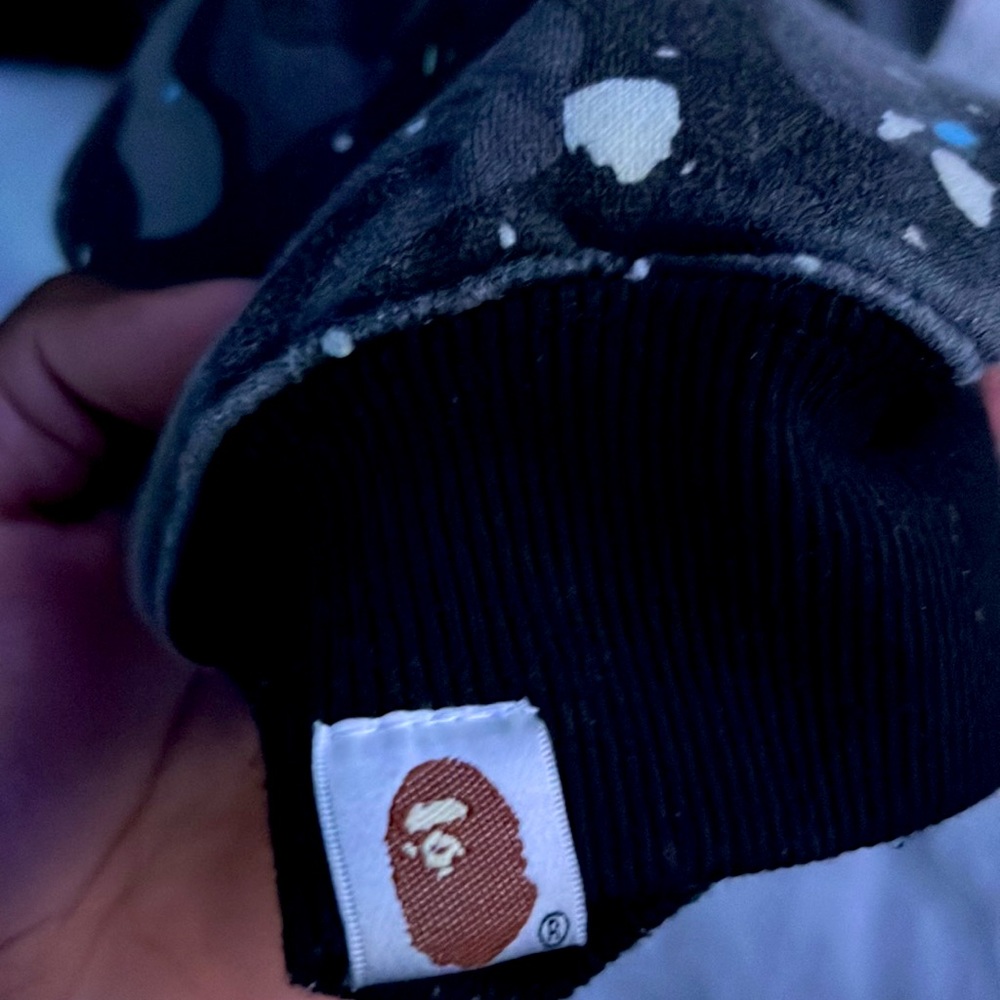 Bape space camo shark hoodie